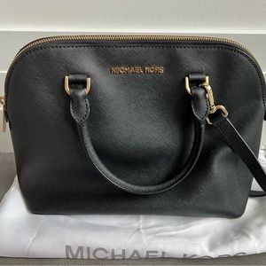 Michael Kors Cindy Medium Saffiano Leather Dome Satchel